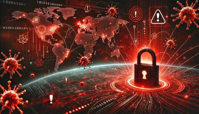Imagem gerada por Inteligência Artificial representando cibersegurança