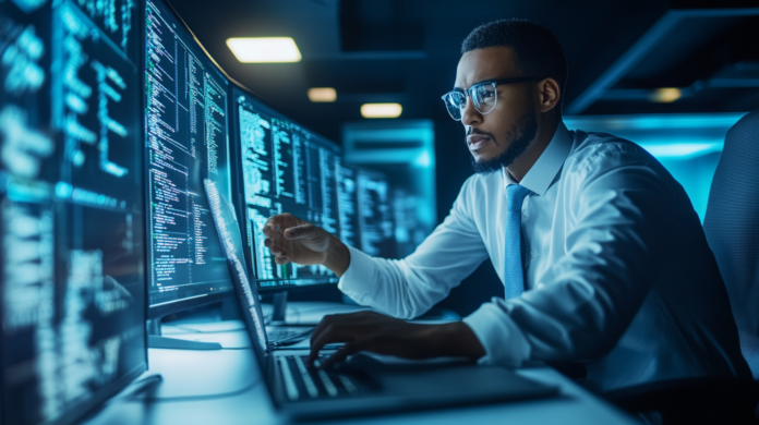 Executivo elaborando Estratégias para Proteger a Infraestrutura de TI
