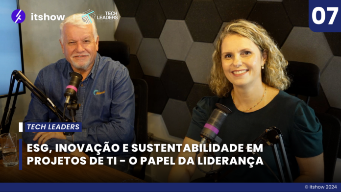 Profissionais da Confraria Tech Leaders discutindo Diversidade e Sustentabilidade no podcast.