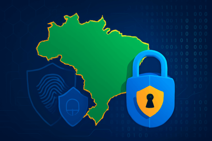 imagem ilustrativa representando a cibersegurança no Brasil