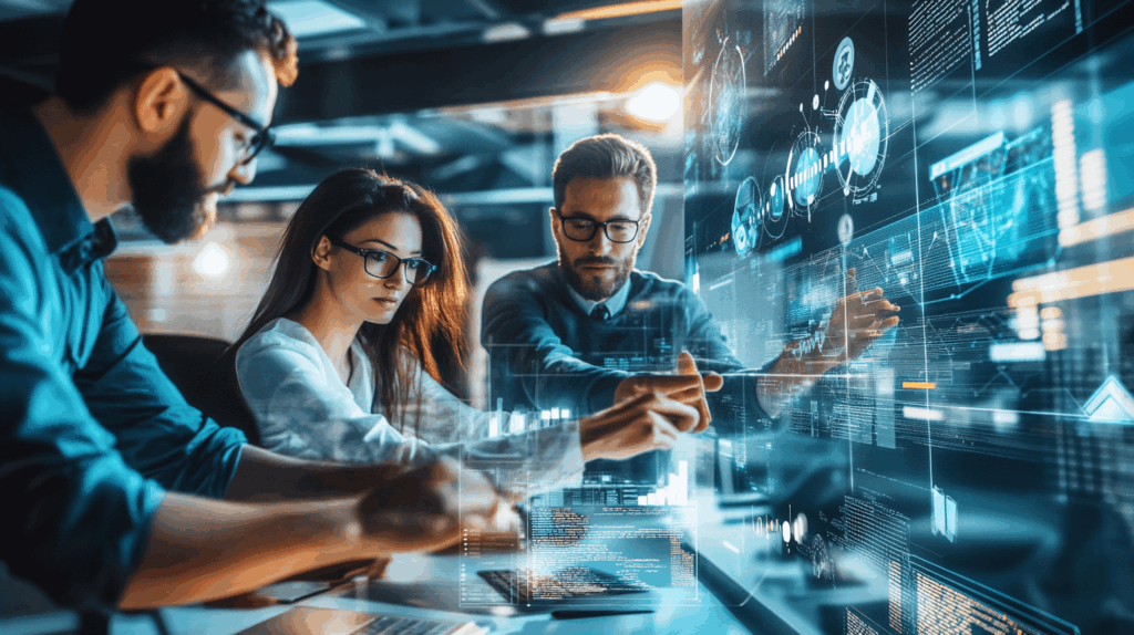 Carreira em TI em 2025: o guia completo para profissionais que querem liderar a transformação digital 1 portalitshow A modern IT workspace with a diverse team of eng 1edbc6db 5559 4448 9035 ec0b107310cd 3 1
