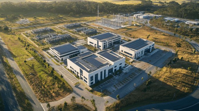 Scala AI City é um avançado campus de data center localizado em Eldorado do Sul, RS, projetado para alta capacidade energética, sustentabilidade e inovação tecnológica.