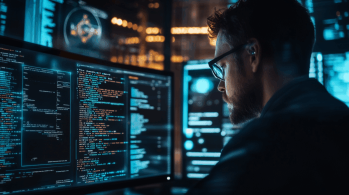 Microsoft demonstra a análise de malware Rust com a ferramenta RIFT em um ambiente técnico, exibindo o IDA Pro com códigos destacados e metadados do compilador.