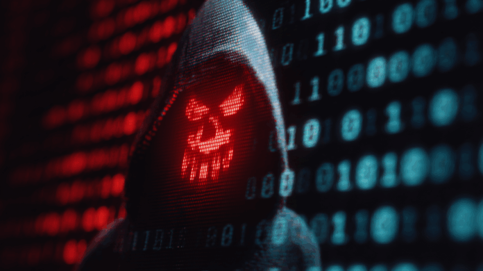Gráfico ilustrando o aumento de 6,4% nos ataques por malware, com destaque para a Google como alvo preferido dos cibercriminosos.