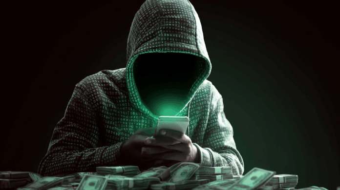 Imagem ilustrativa de um golpe no WhatsApp envolvendo transportadoras, com destaque para o selo de verificação fraudado.