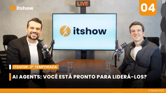Márcio e Gustavo durante o podcast Itshow falando sobre IA Agentics