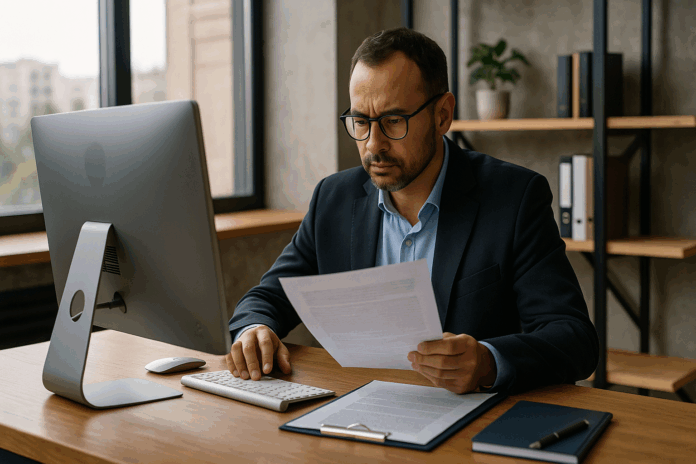 Transferência de dados entre servidores globais em um ambiente corporativo moderno, representando segurança e conformidade com normas da ANPD.