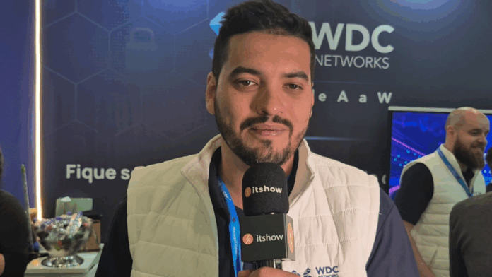 WDC Networks Jefferson Virgilino fala sobre expansão da cibersegurança no Mind The Sec 2025 em São Paulo.
